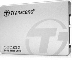 Transcend 230S SSD disk, 256 GB, 560/500 MB/s, 3D NAND, alu (TS256GSSD230S)