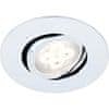 LED vgradne luči okrogle zatemnitvene SET 3x3W 2700K 840lm bele nagibne