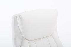 BHM Germany Pisarniški fotelj Platon, umetno usnje, bela barva