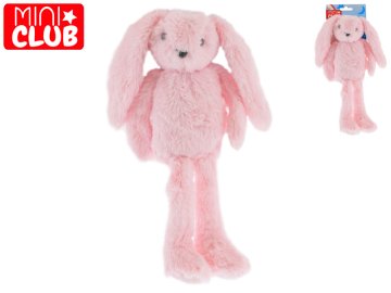 Mini klubski zajček plišasti roza 37 cm dolge noge