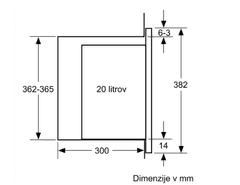 Bosch BFL523MS0 vgradna mikrovalovna pečica