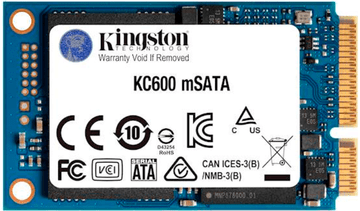 Kingston KC600 SSD disk, mSATA, 256GB, SATA 3.0, 550/500 MB/s, 3D TLC NAND (SKC600MS/256G)