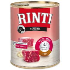 RINTI Sensible beef + riž v konzervi - 800 g