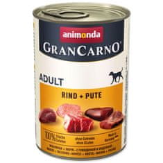 Animonda Konzerva Gran Carno Adult govedina + puran - 400 g