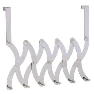 Northix Obešalnik za oblačila za vrata, 6 kavljev - nastavljiv