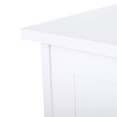 KLEANKIN Oblikovanje omare z 2 predali proti nagibanju kopalniške omare v
mdf 43 x 34 x 77cm bela