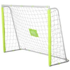 HOMCOM HOMCOM nogometni gol za odrasle in otroke, mreža s sredinsko tarčo in vratnicami iz tkanine Oxford, rumena barva, 186x62x123cm, 186x62x123cm