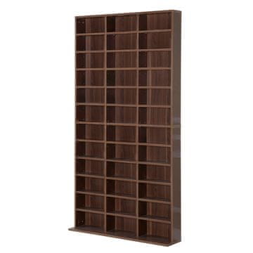 HOMCOM HOMCOM Modularna knjižna omara Klasična omara za CD 36 nastavljivih lesenih predalčkov 195 × 102 × 23,5 cm