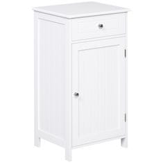 KLEANKIN Oblikovanje omare z 2 predali proti nagibanju kopalniške omare v
mdf 43 x 34 x 77cm bela
