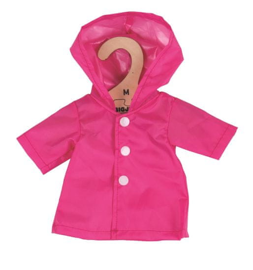 Bigjigs Toys Roza plašč za lutko 34 cm