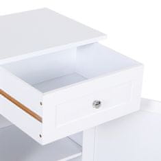 KLEANKIN Oblikovanje omare z 2 predali proti nagibanju kopalniške omare v
mdf 43 x 34 x 77cm bela