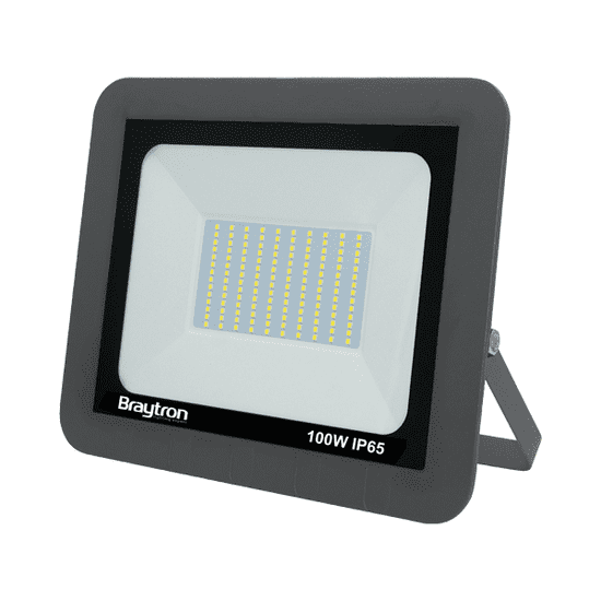 BRAYTRON FLOOD SD reflektor LED 100W hladno bela IP65 črna