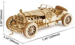 Robotime Leseni 3D puzzle dirkalni avtomobil