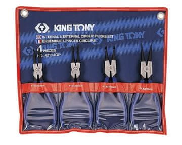 KING TONY TOOLS Segerjeve klešče Komplet 4 klešč Elem. Primer
