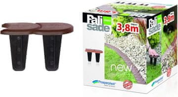 Prosperplast Garden Palisade Flat Brown 3,8M
