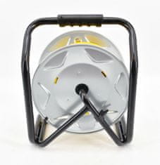 shumee Heavy Duty Yellow Metal Reel podaljšek kabel 30M 3X1.5 Mm 16A / 3680W / IP44 Neopren