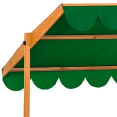 tectake Peskovnik Emilia s prilagodljivo streho Zelena