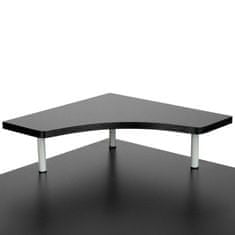 tectake Računalniška miza 115 × 55 × 87 cm Črna