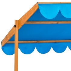 tectake Peskovnik Emilia s prilagodljivo streho Modra