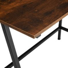 tectake Pisalna miza Newton 100x50x77cm Industrijsko temno