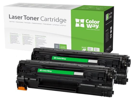 ColorWay Združljiv toner za HP CE285A/ črn/ 2x 1600 strani/ dvojno pakiranje