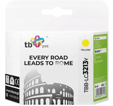 TB print Kartuša s črnilom TB je združljiva. z Brother TBB-LC3213Y YE