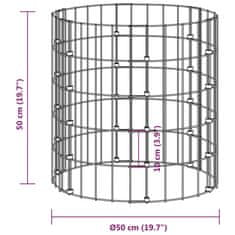 shumee Vrtni kompostnik Ø50x50 cm pocinkano jeklo