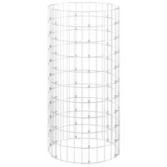 Vidaxl Vrtni kompostnik Ø50x100 cm pocinkano jeklo