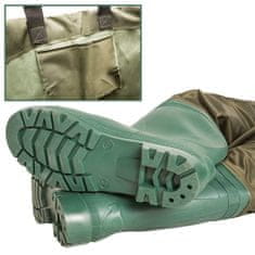 tectake Visoki ribiški škornji, izdelani iz PVC-ja/najlona