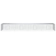 Vidaxl 4-delna ograda za zajce 433x109x54 cm pocinkano železo