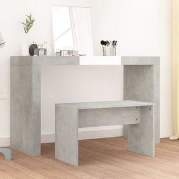 Vidaxl vidaXL Toaletni stolček betonsko siv 70x35x45 cm