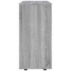 Vidaxl Omarica na kolesih siva sonoma 60x35x75 cm konstruiran les