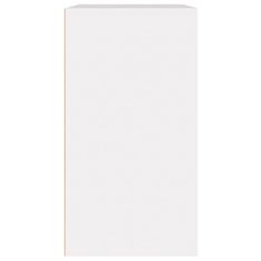 Vidaxl Kozmetična omarica bela 80x40x75 cm konstruiran les
