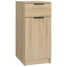 Vidaxl Omarica za pisalno mizo sonoma hrast 33,5x50x75 cm konst. les