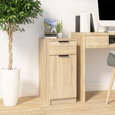 Vidaxl Omarica za pisalno mizo sonoma hrast 33,5x50x75 cm konst. les