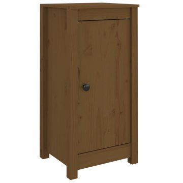 Vidaxl Komoda 2 kosa medeno rjava 39x35x80 cm trdna borovina
