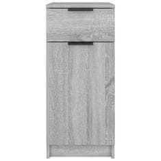 Vidaxl Omarica za pisalno mizo siva sonoma 33,5x50x75 cm konst. les
