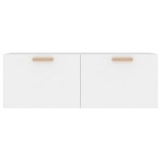 Vidaxl Stenska omarica bela 100x36,5x35 cm konstruiran les