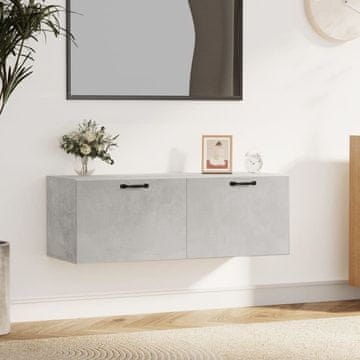 Vidaxl vidaXL Stenska omarica betonsko siva 100x36,5x35 cm