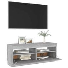 Vidaxl TV omarica z LED lučkami siva sonoma 100x35x40 cm