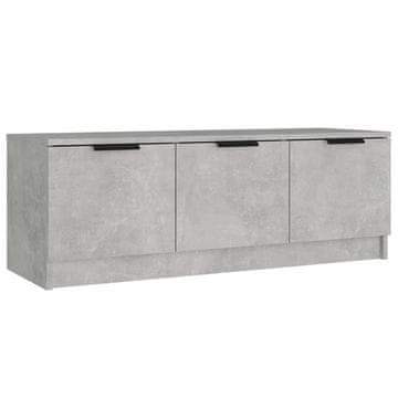 Vidaxl TV omarica betonsko siva 102x35x36,5 cm inženirski les