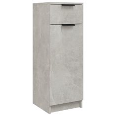 Greatstore Kopalniška omarica betonsko siva 32x34x90 cm konstruiran les