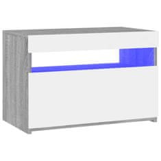 Vidaxl TV omarica z LED lučkami siva sonoma 60x35x40 cm