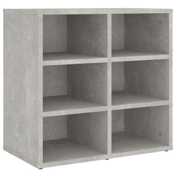 Vidaxl Omarica za čevlje betonsko siva 52,5x30x50 cm