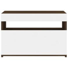 Vidaxl TV omarica z LED lučkami rjavi hrast 60x35x40 cm