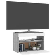 Vidaxl TV omarica z LED lučkami siva sonoma 60x35x40 cm