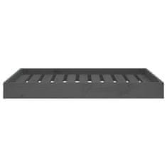 Vidaxl Pasja postelja siv 91,5x64x9 cm trdna borovina