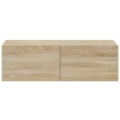 Vidaxl TV omarica 2 kosa sonoma hrast 100x30x30 cm konstruiran les
