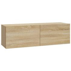 Vidaxl TV omarica 2 kosa sonoma hrast 100x30x30 cm konstruiran les