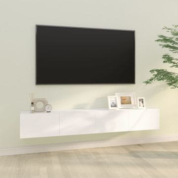 Vidaxl vidaXL TV stenske omarice, 2 kosa, bele, 100x30x30 cm